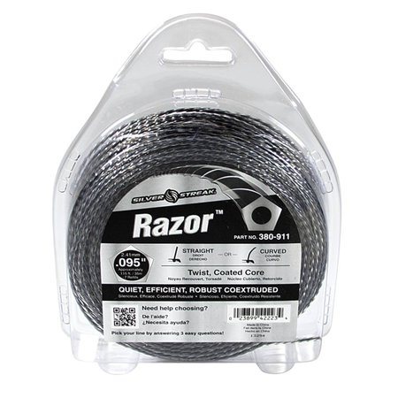 STENS New Razor Trimmer Line For Approximate Length 115 Ft., Color Gray, Diameter 0.095 In. 380-911